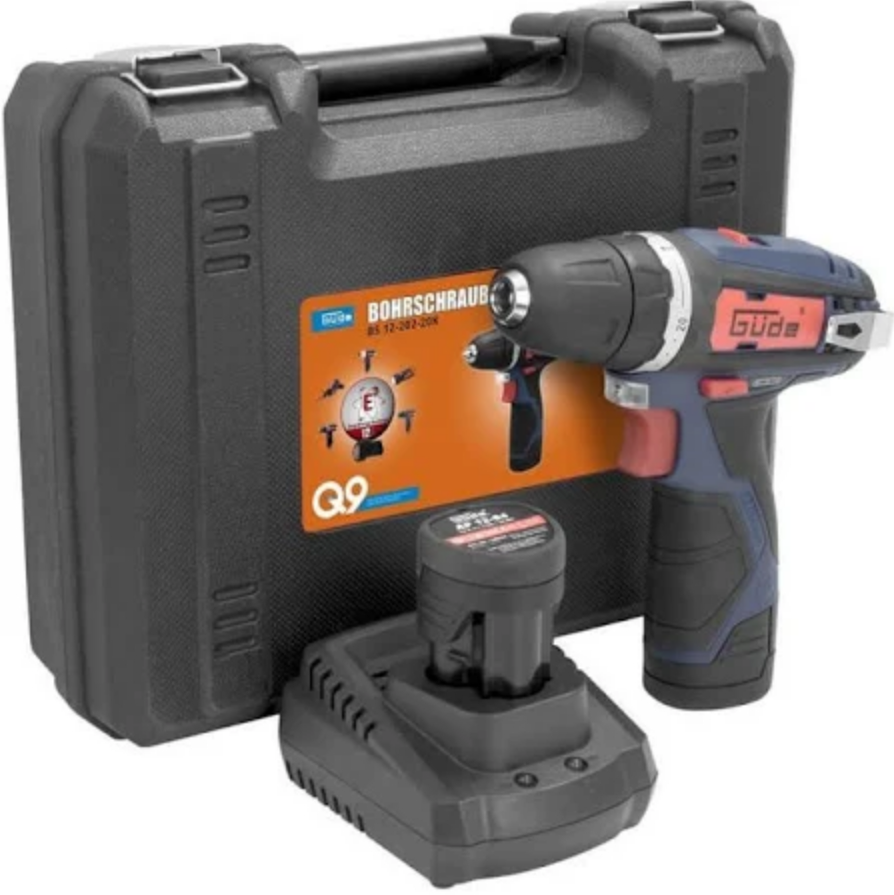 Güde 12 V Akku Bohrschrauber Inkl. Ladegerät und Akku BS 12-201-20K