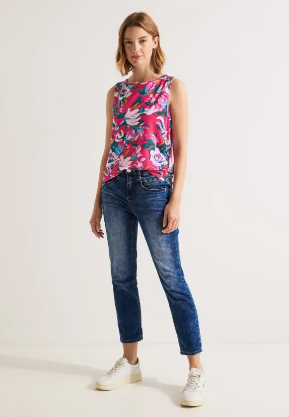 Street One Top mit Blätterprint