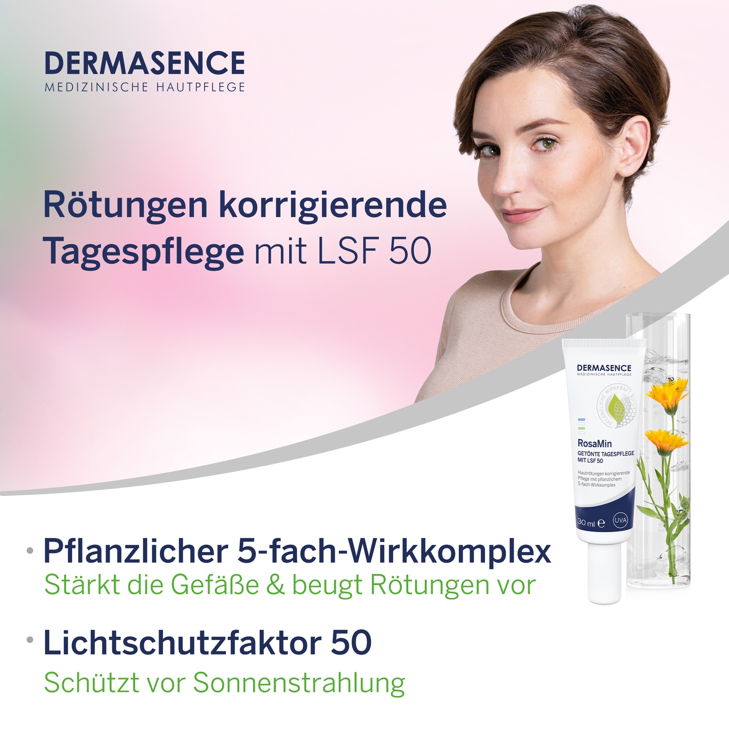 RosaMin getönte Tagespflege Cr.LSF 50