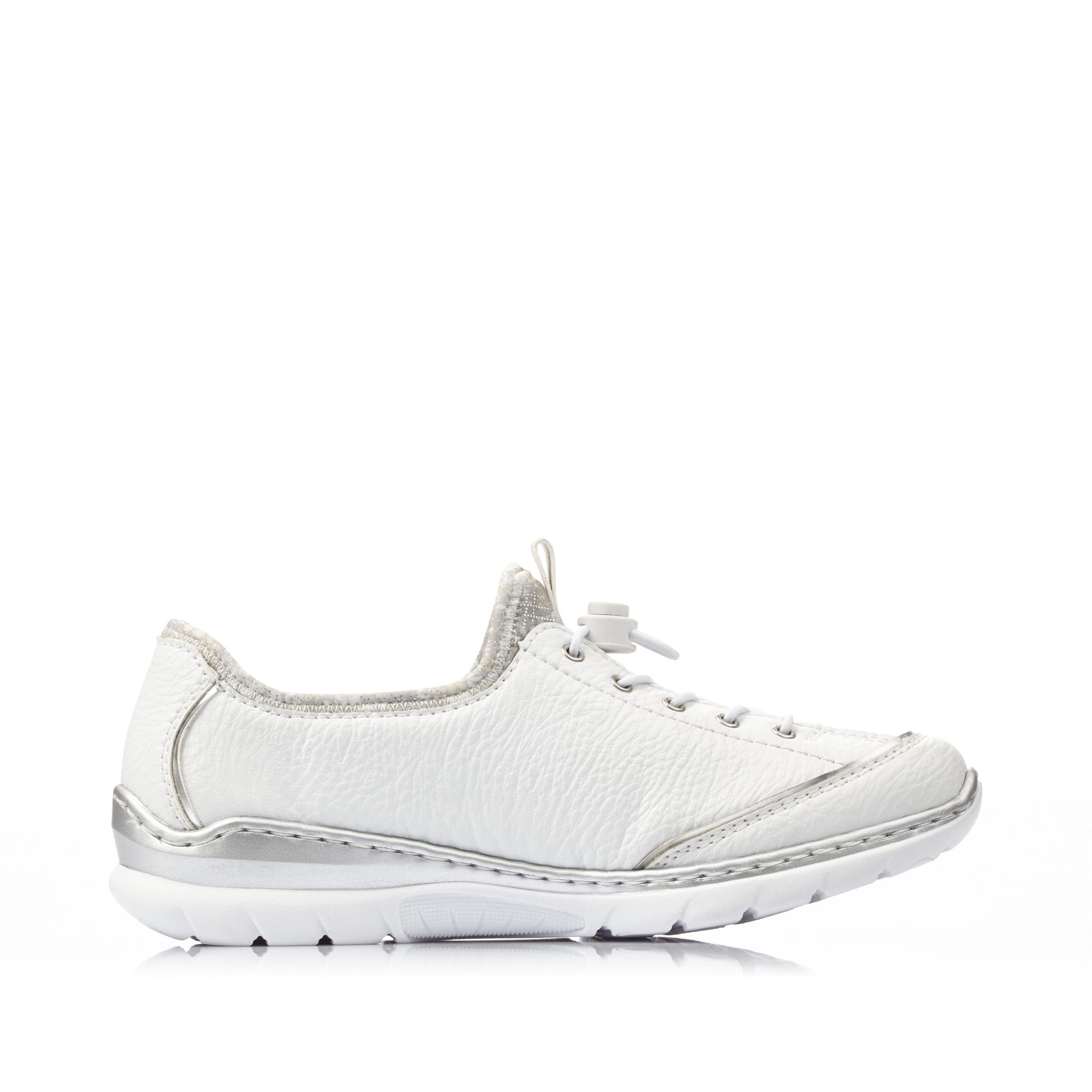 Rieker Damen Slipper schwanenweiss