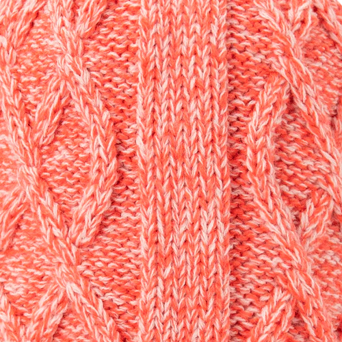 Coral Apple Juice Beanie - Coral Fleece