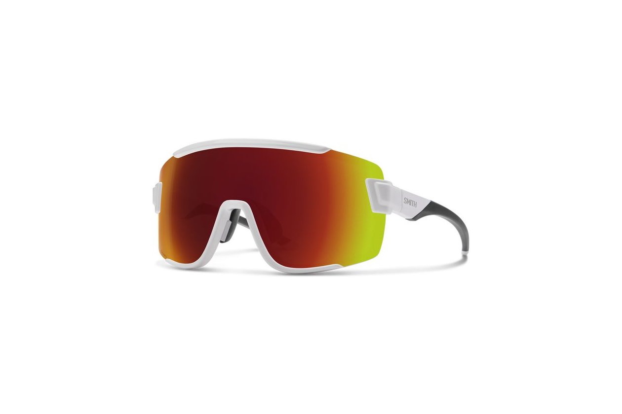 Smith Wildcat White Silver - ChromaPop Red Mirror
