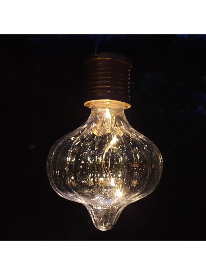 MARELIDA 4er Set LED Solar Glühbirnen orient H: 11,7cm in transparent günstig kaufen onesize