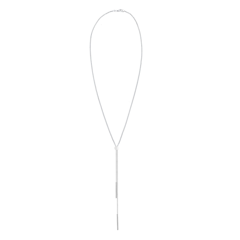 Elli Elli Collier Femmes Chaîne en Y Géo Bâton Basique Tendance Blogueur en Argent Ste collier