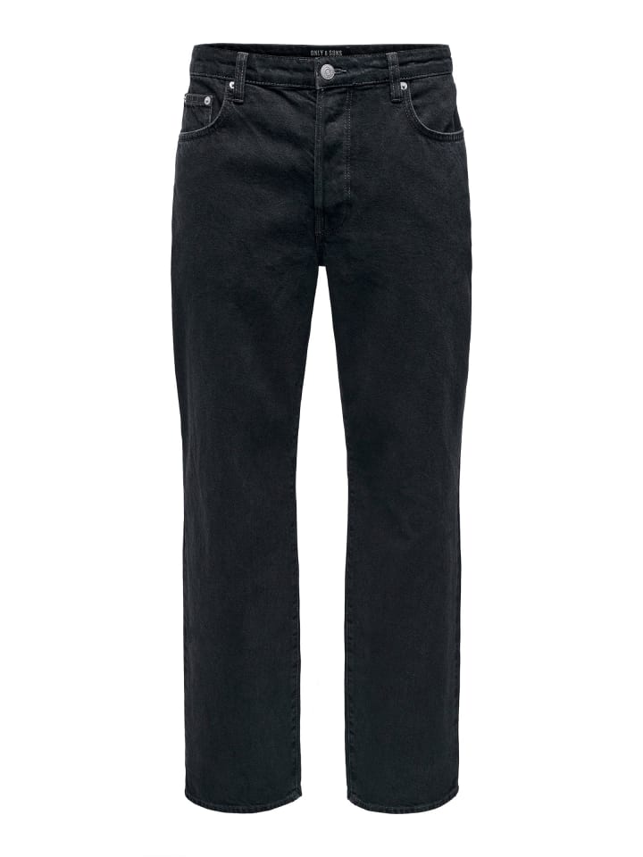 Only&Sons Moderne Loose Fit Jeans mit klassischem Style und Komfort in Schwarz günstig kaufen