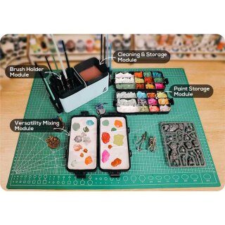 Krydrufi - Cleaning & Brush Holder Module - Grün / Sand
