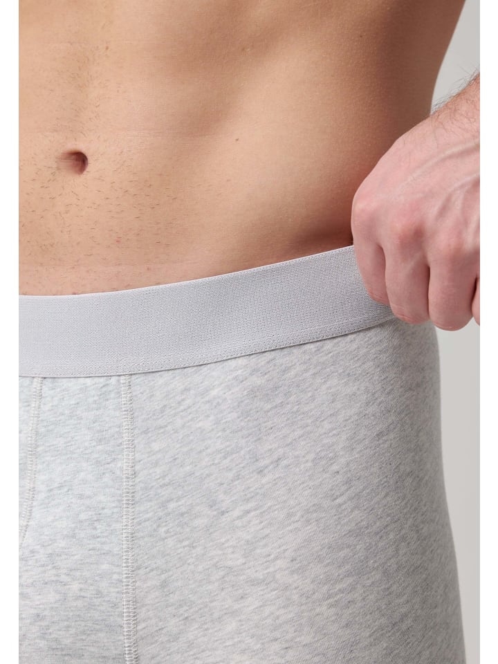 SNOCKS Boxershorts ohne Logo aus Bio-Baumwolle 6 Stück in Mix (Schwarz/Grau/Hellgrau) günstig kaufen 4XL