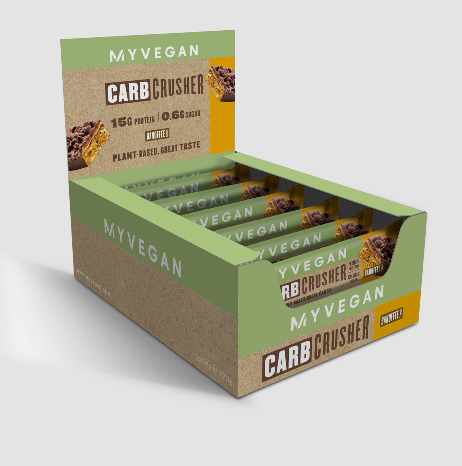 Vegan Carb Crusher, Banoffee, 12 x 60g