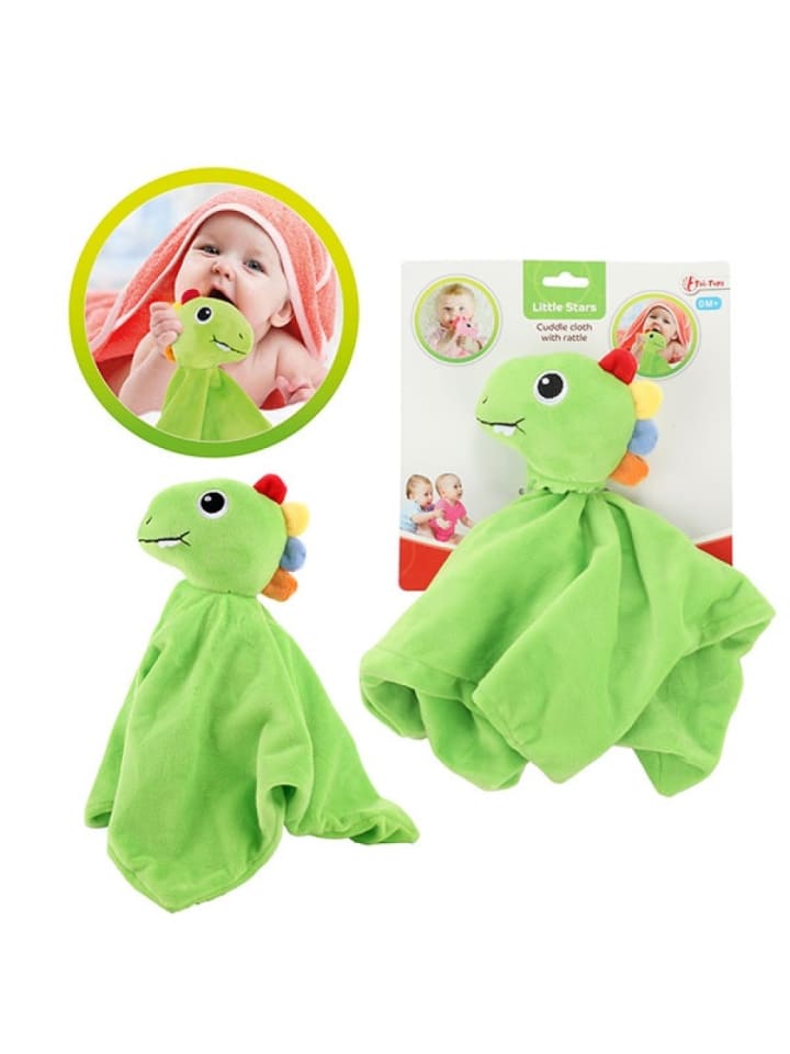 Toi-Toys LITTLE STARS Baby Schmusetuch mit Rassel Dino 0 Monate günstig kaufen onesize