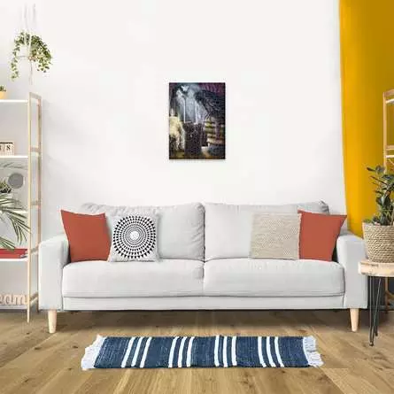 Puzzle 500 Teile - Rabe und Katze im Turmzimmer