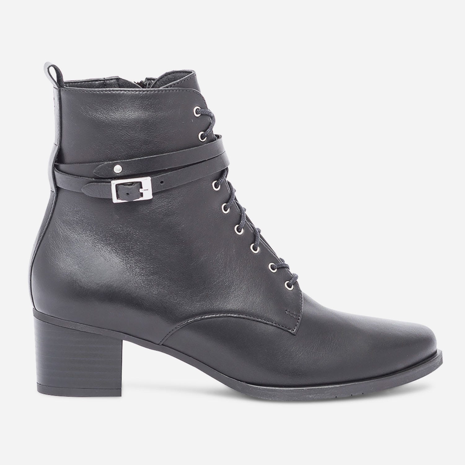 Bottine ERAM FLEX noire en cuir