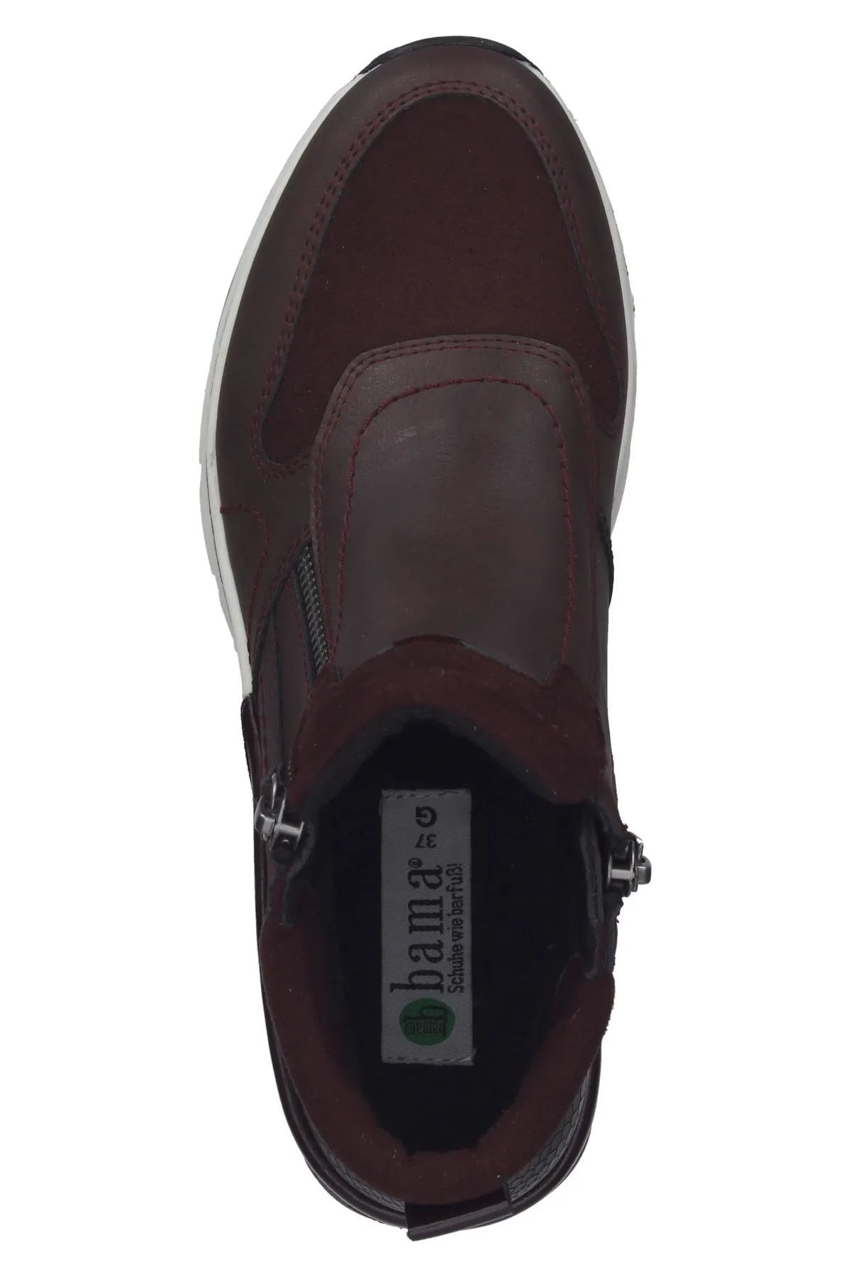Bama  Stiefelette - Rot - Flacher Absatz
