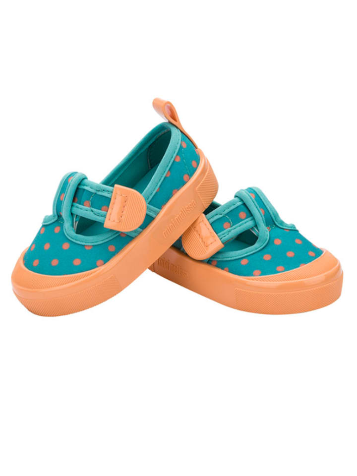 Melissa Spangenballerinas in Petrol/ Orange günstig kaufen