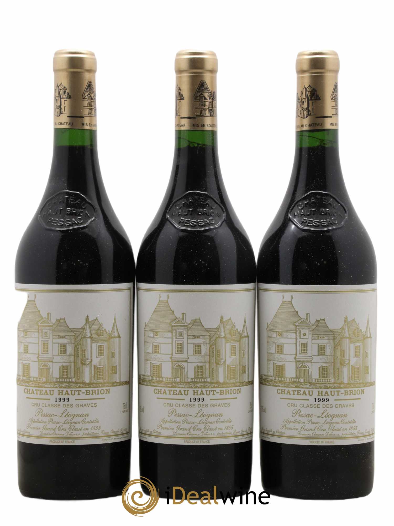 Château Haut Brion 1er Grand Cru Classé  1999 - Lot de 12 Bouteilles