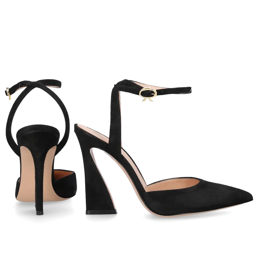 Gianvito Rossi - Pumps AURA D'ORSAY Veloursleder - schwarz