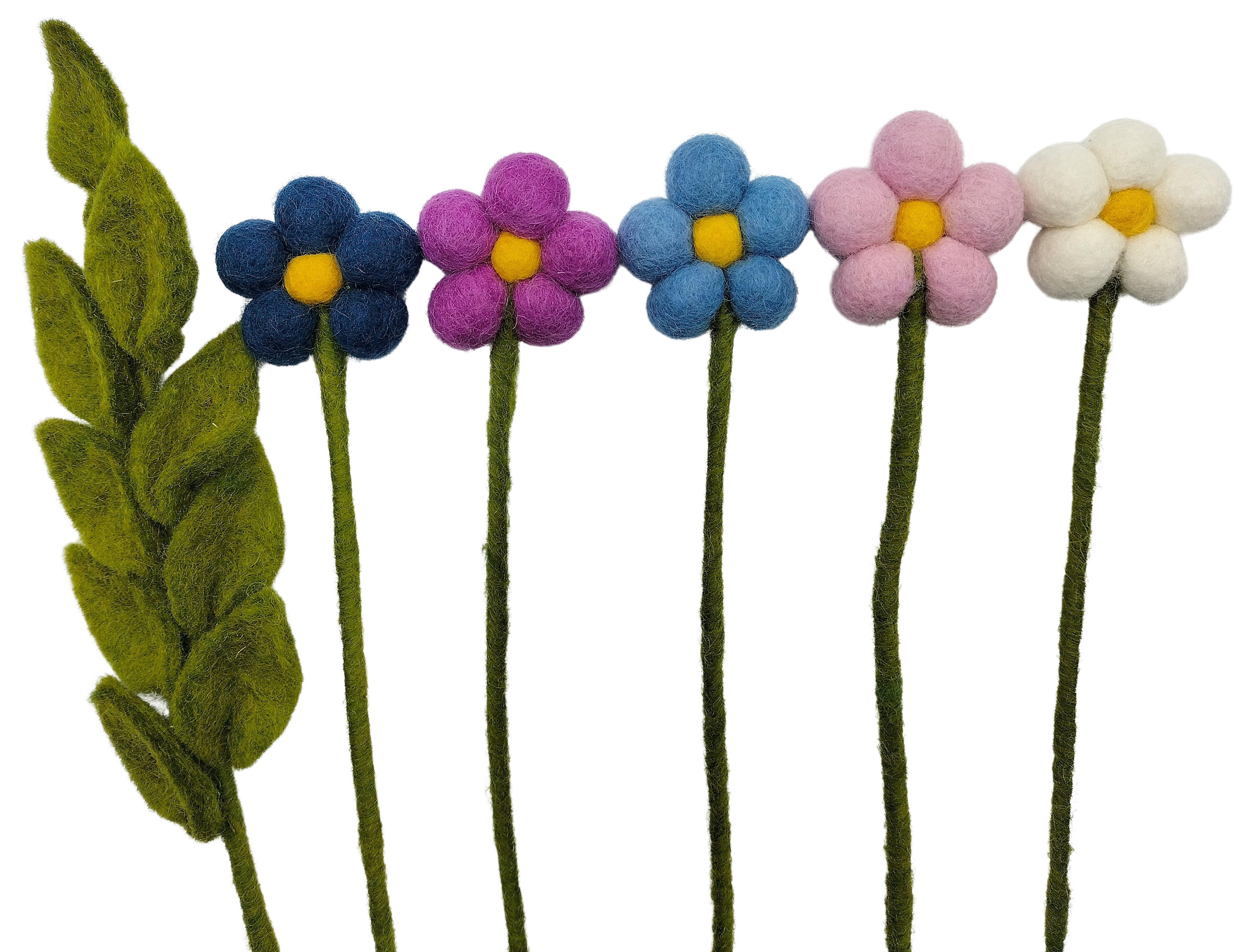 your castle Dekokranz Bunter Blumenstrauss aus handgearbeiteten Filzblumen Fair-Trade