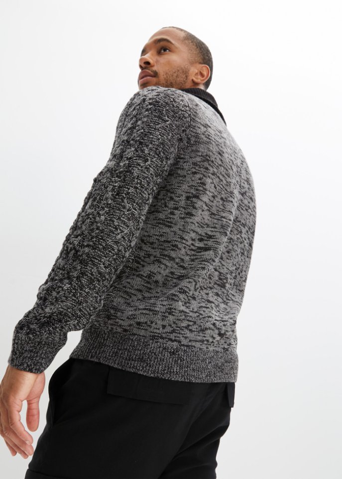 Pullover mit Schalkragen