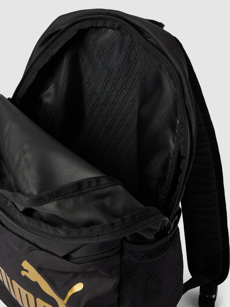 Rucksack mit Label-Details Modell 'Phase' in gold