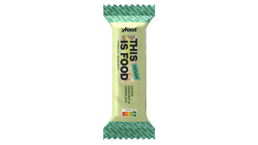 yfood Bar Salted Hazelnut & Chocolate vegan 60 g