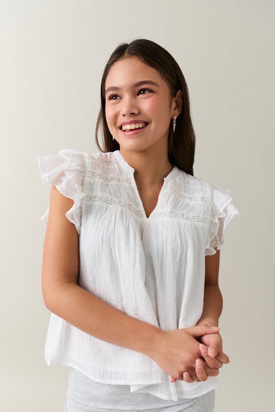 Y boho short sleeve top