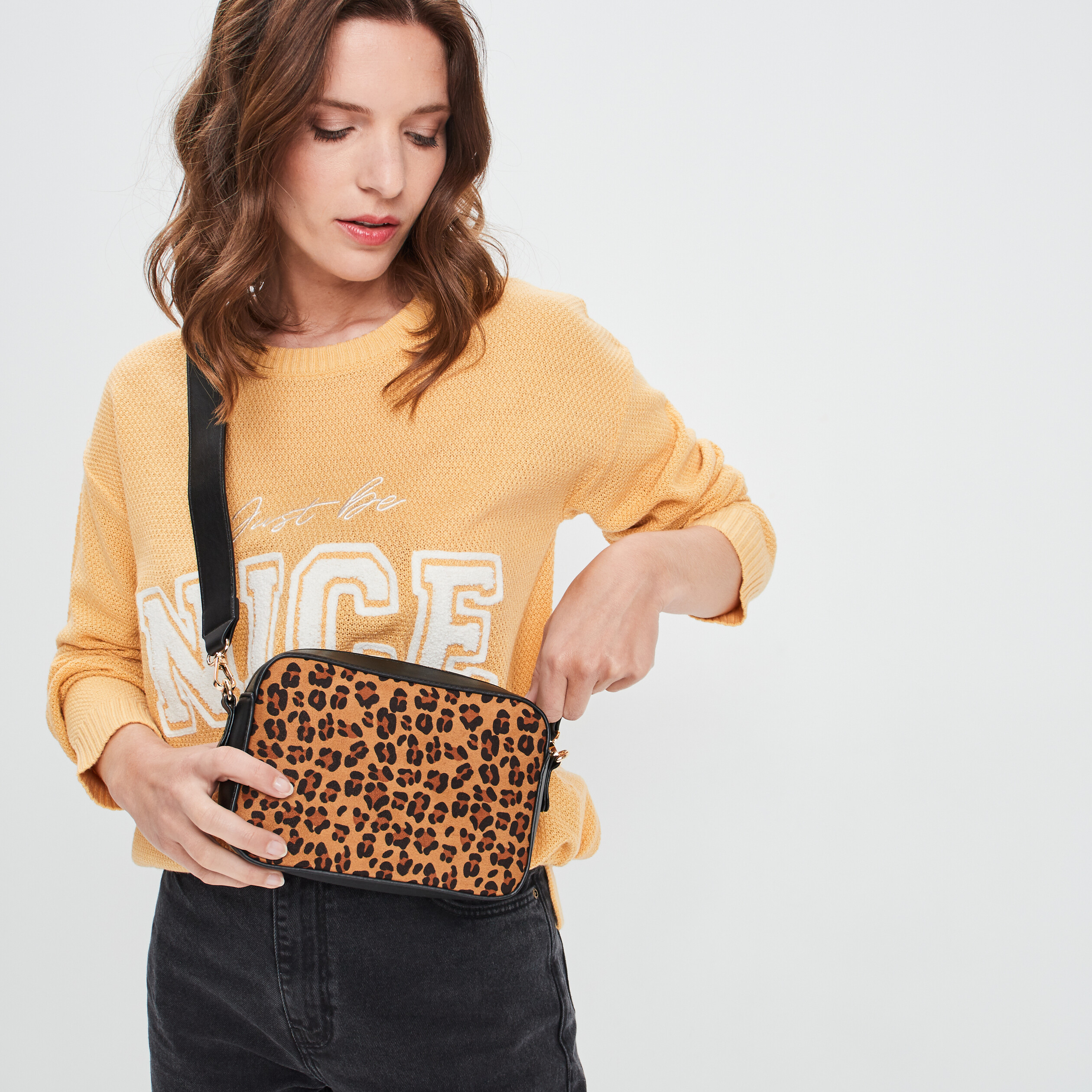 Sac bandoulière multicolore femme | La Halle