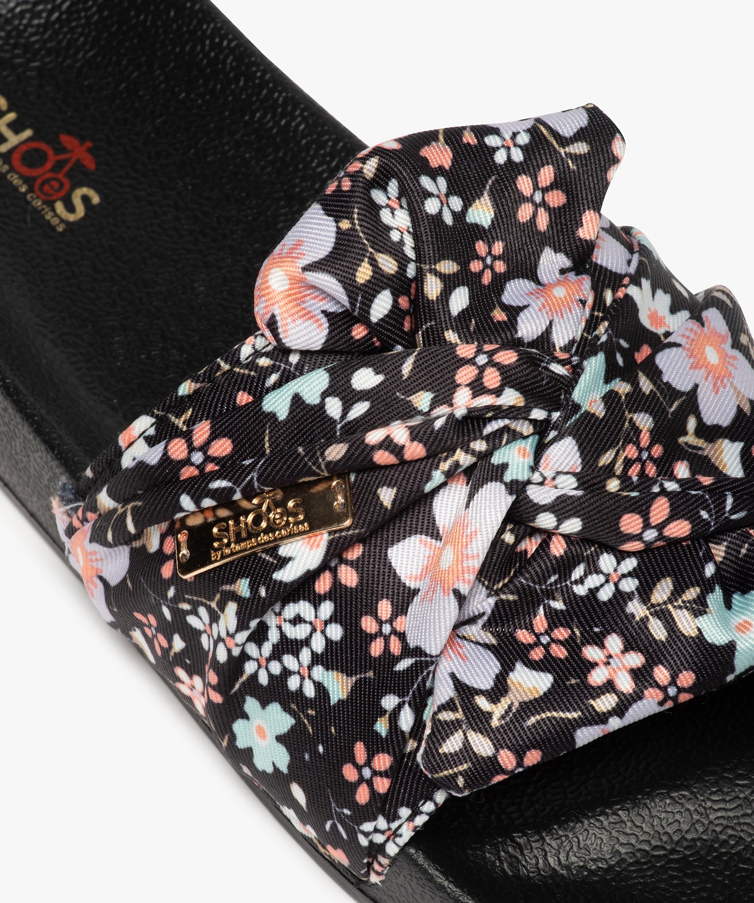 Mules de piscine femme dessus drapé – Shoes by LTDC noir | GEMO