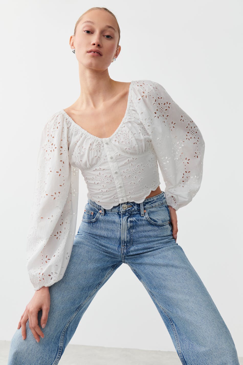 Broderie anglaise blouse