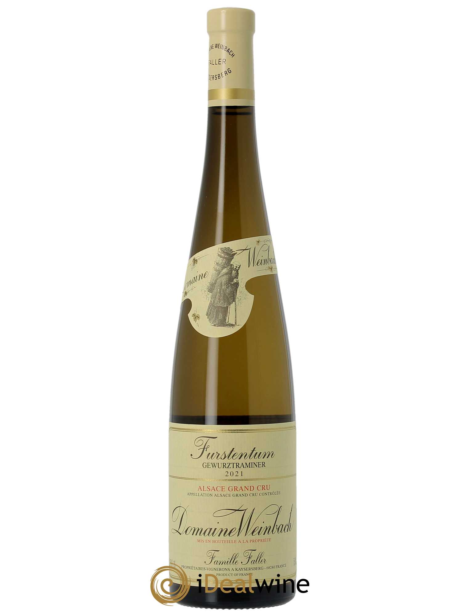 Alsace Grand Cru Furstentum Gewurztraminer Weinbach (Domaine)  2021 - Lot de 1 Bouteille