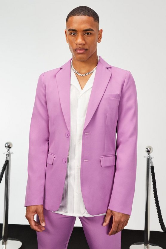 Einreihige Skinny Anzugjacke