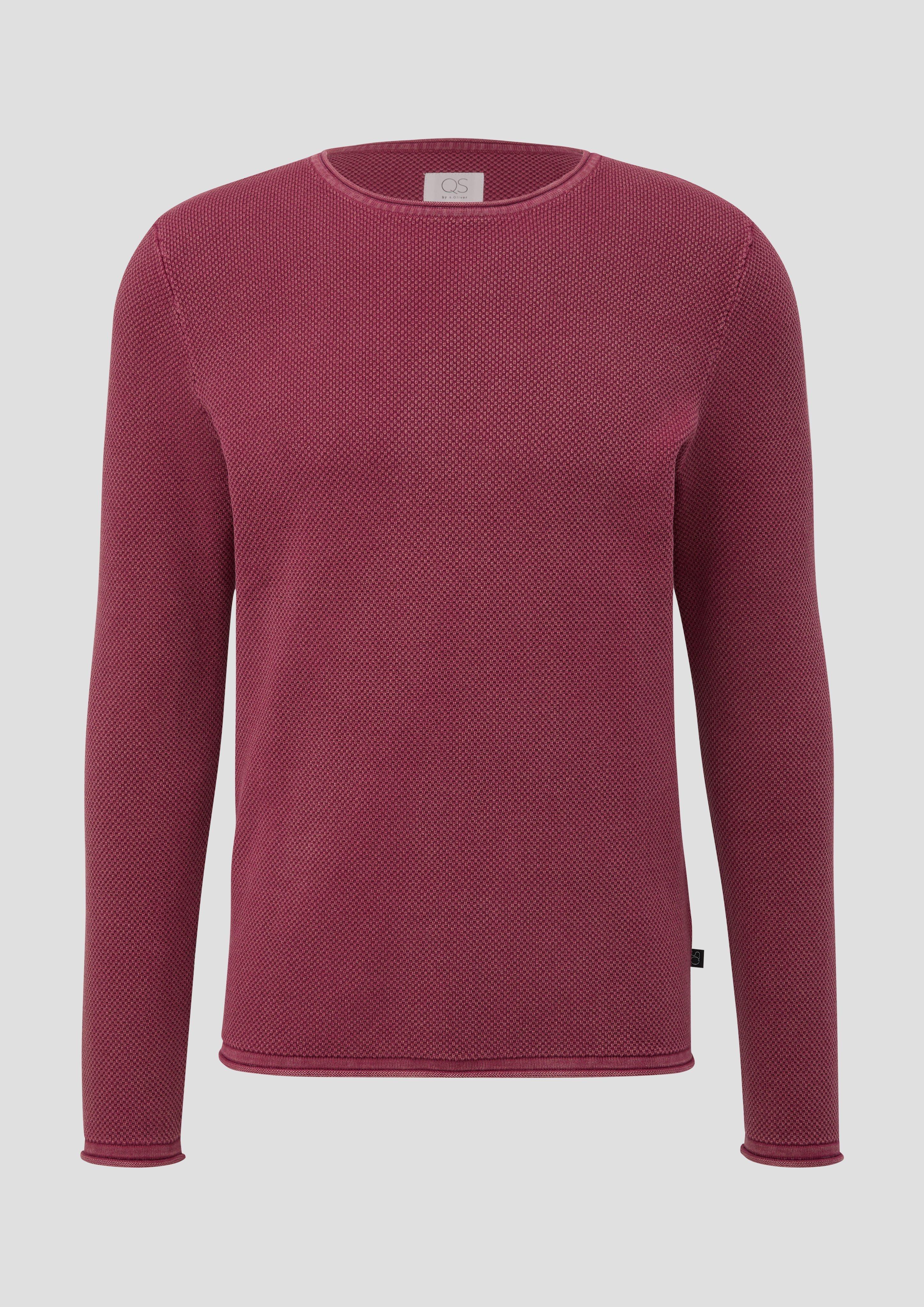 Leichter Strickpullover mit Musterstruktur  2138702-4481