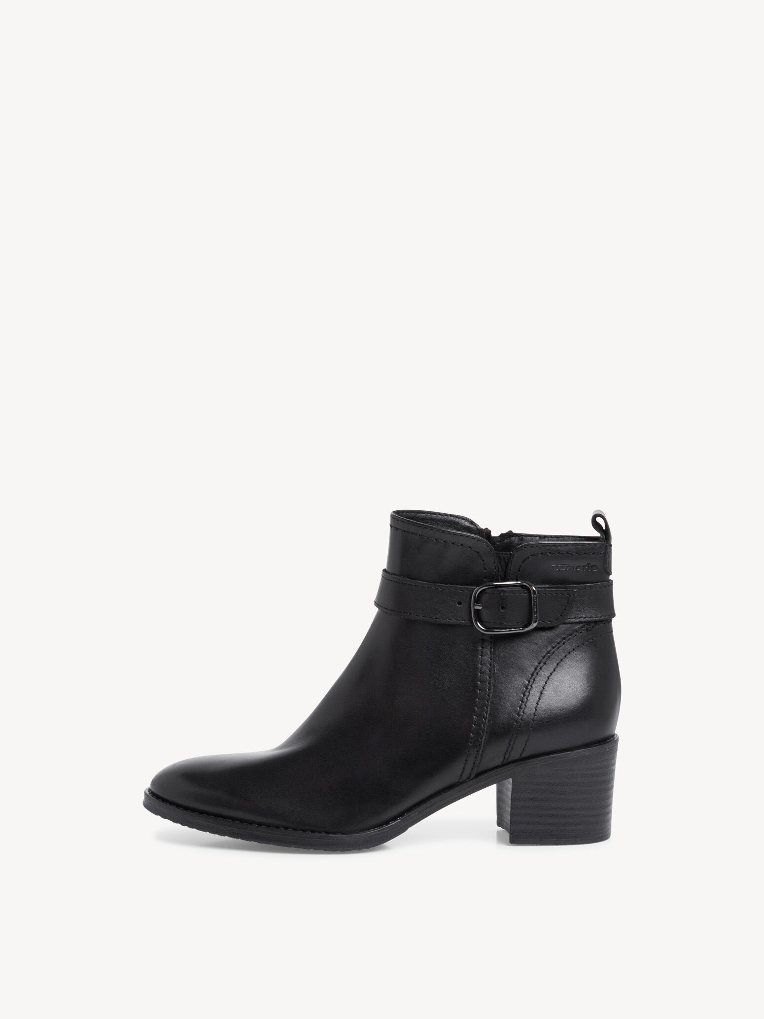 Bottine en cuir - noir