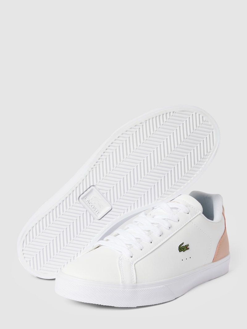 Sneaker mit Logo-Stitching Modell 'LEROND' in weiß