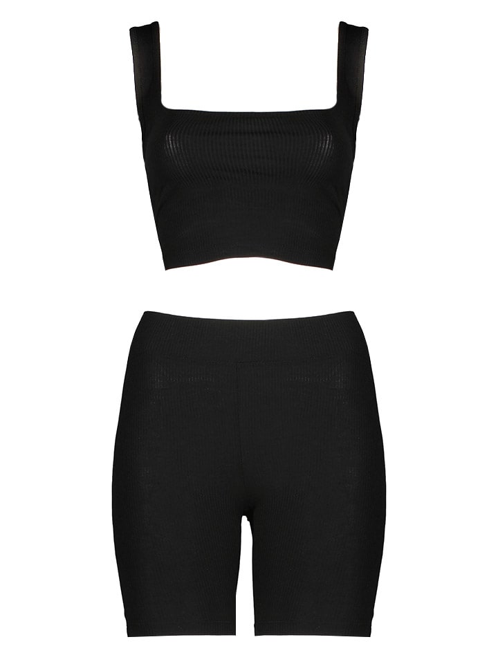 LASCANA 2tlg. Outfit in Schwarz günstig kaufen
