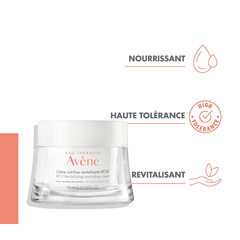 Avène Les essentiels crème nutritive RICHE rev italisante 50ml Crème nutritive