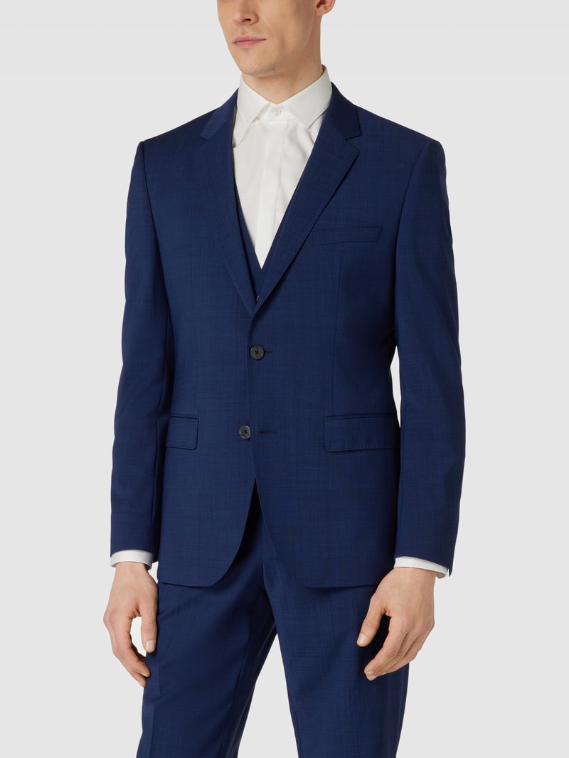 Sakko mit Pattentaschen Modell 'Jasper' in marineblau
