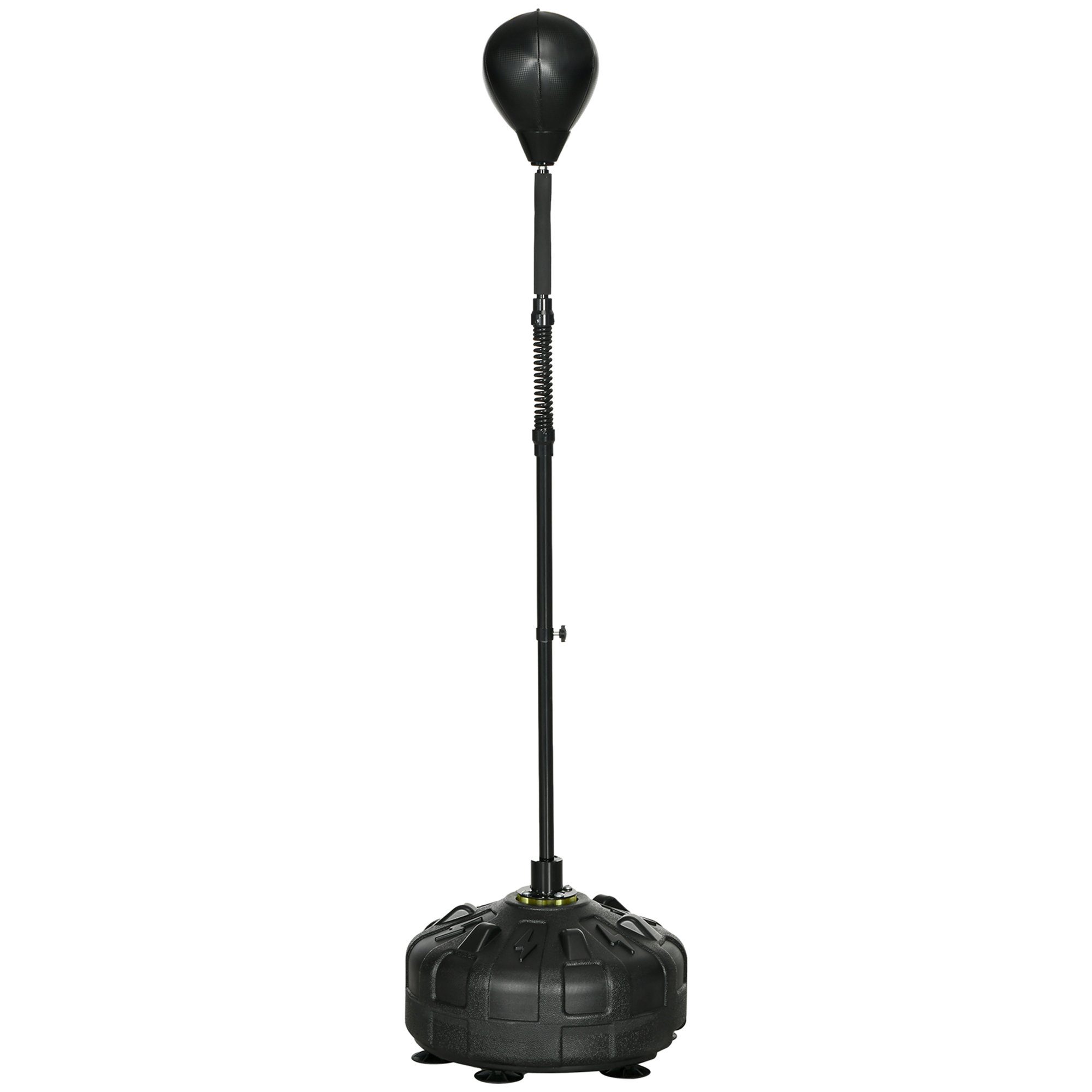 SPORTNOW Punchingball Boxball 145-180 cm höhenverstellbarer Standbox-Trainer (Standboxball, 1-tlg., Speedball), für Training, Übung, Schwarz
