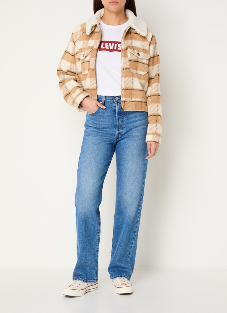Jachetă Levi's din amestec de lână în carouri