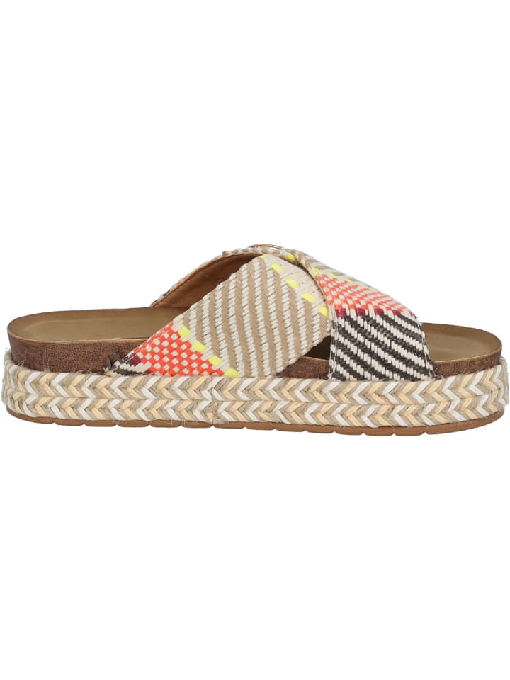 palado Plateau-Pantoletten in Beige günstig kaufen