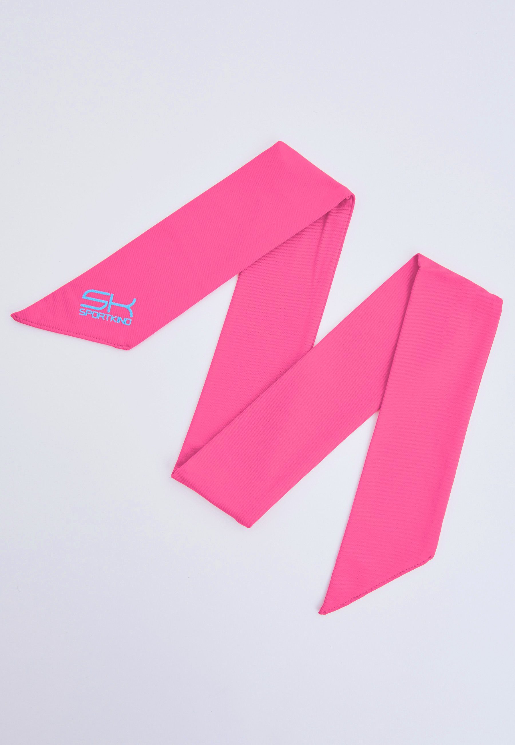 SPORTKIND Schweißband Tennis Stirnband Schweißband, unisex Kinder & Erwachsene, hibiscus pink
