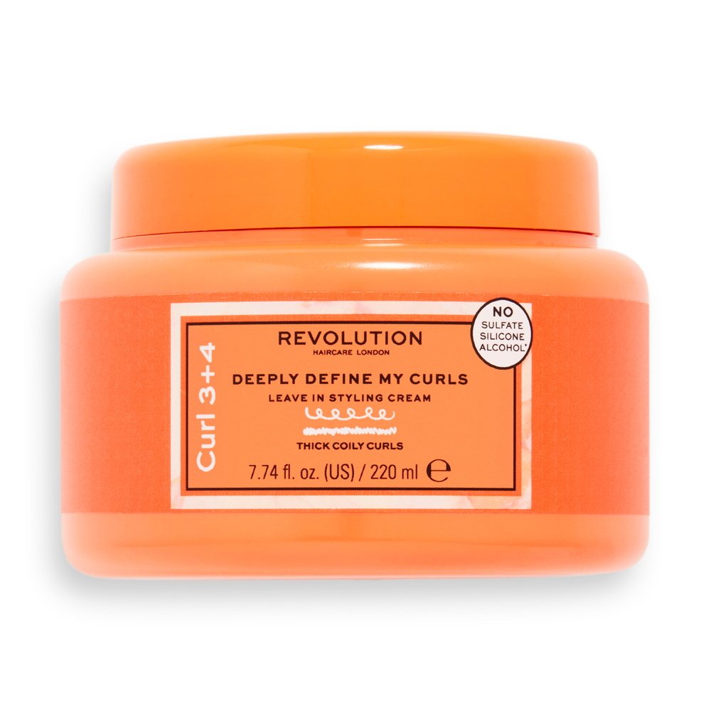 revolution hair Revolution Haircare Deeply Define My Curls Leave In Styling Cream Crème coiffante