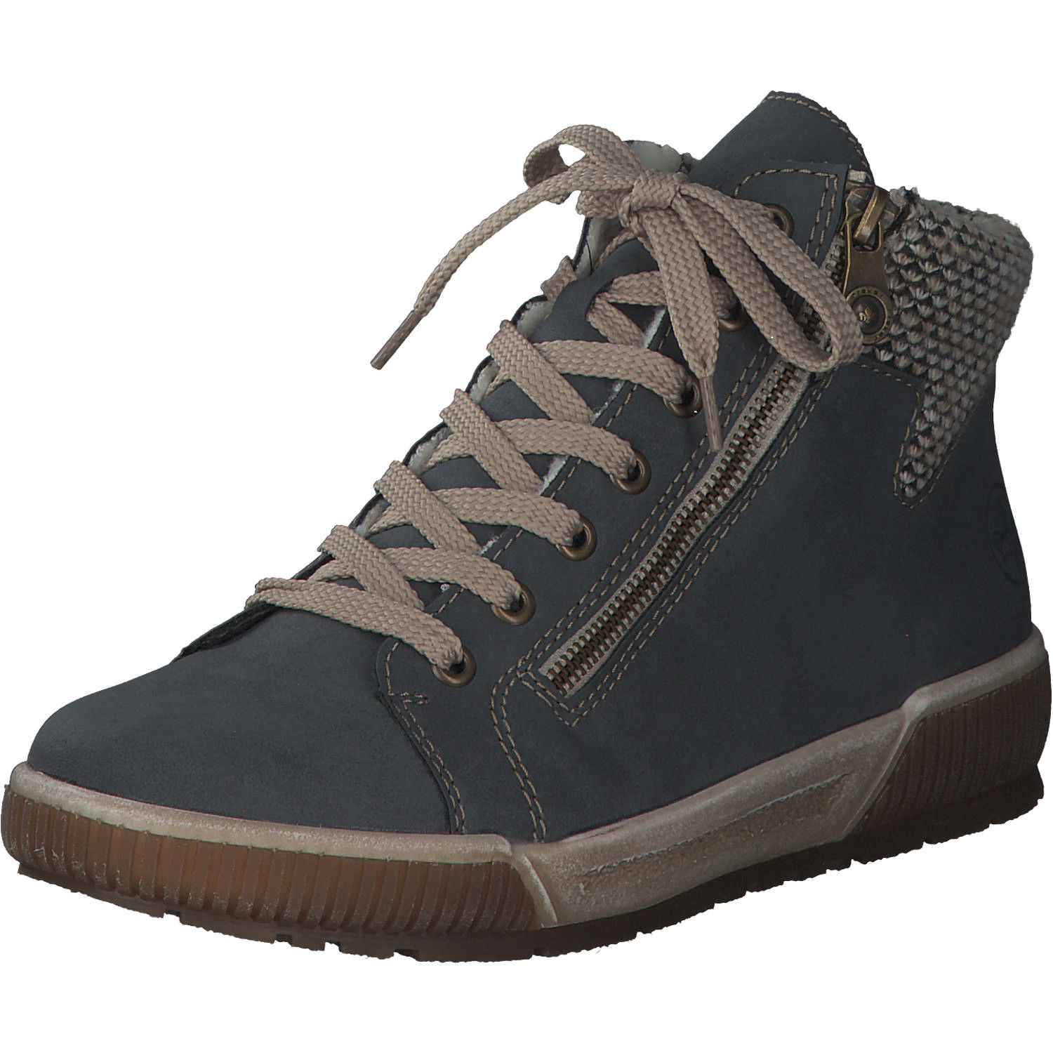 Rieker N0709, Sneakers High, Damen, Blau