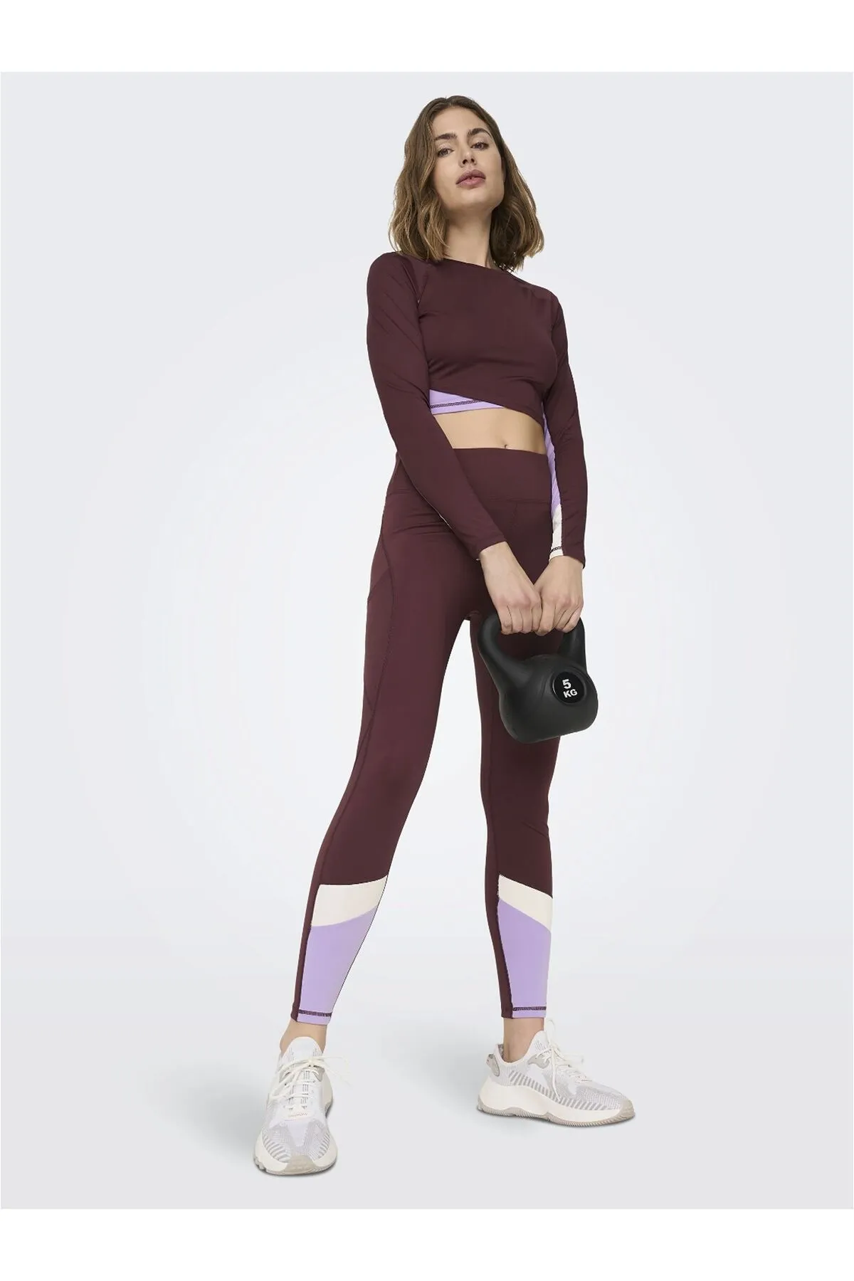 Only Play  Sport-Leggings - Lila - Mittlerer Bund
