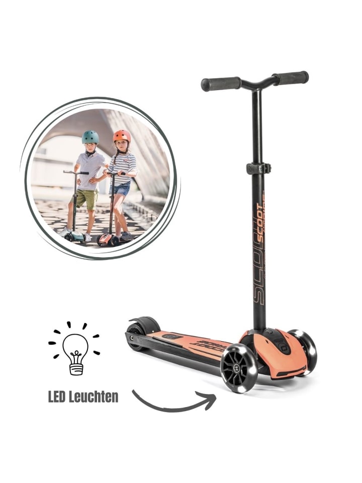 Scoot & Ride Scoot&Ride Highwaykick 5 LED - Farbe: peach günstig kaufen onesize
