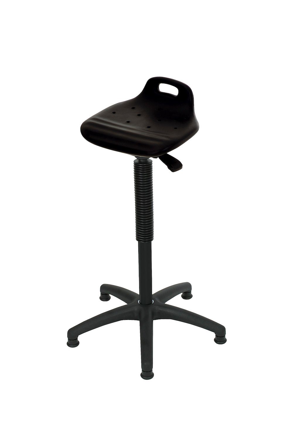 PROREGAL® Stehhilfe Stehhilfe Jacksonville, Sitzhöhe 57-82cm, Ø63cm, Schwarz