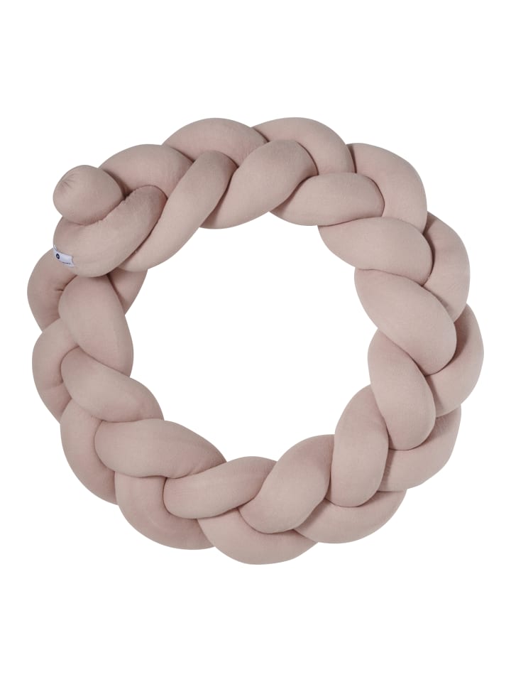 nordic coast company  Bettschlange in Blush/Altrosa- (L) 200 cm geflochten günstig kaufen onesize