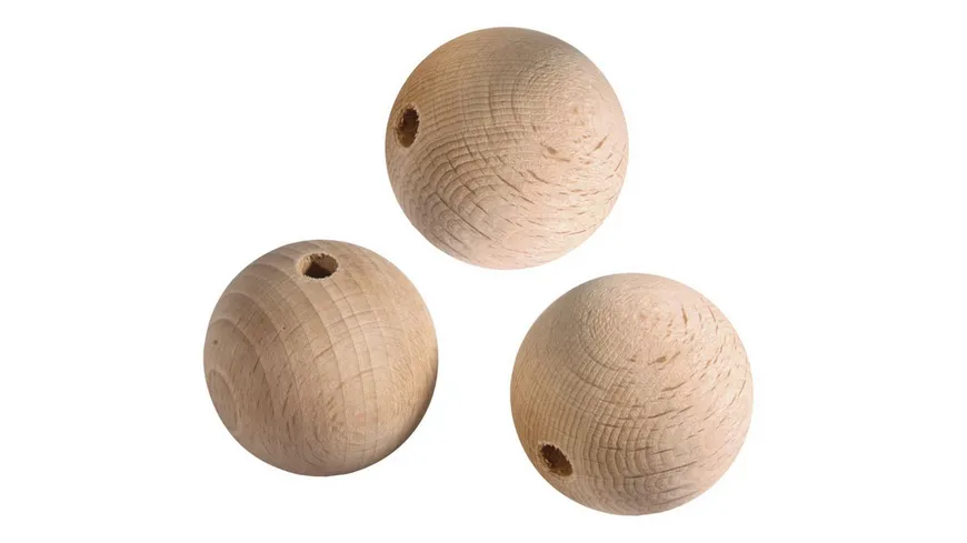 rayher Rohholzkugeln gebohrt 35mm ø