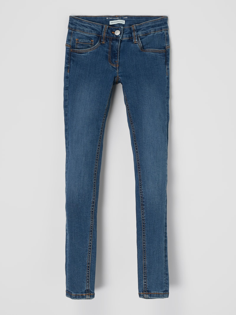Skinny Fit Jeans mit Stretch-Anteil Modell 'Lissie' in blau