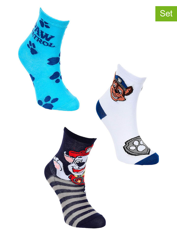 Paw Patrol 3er-Set: Socken 
