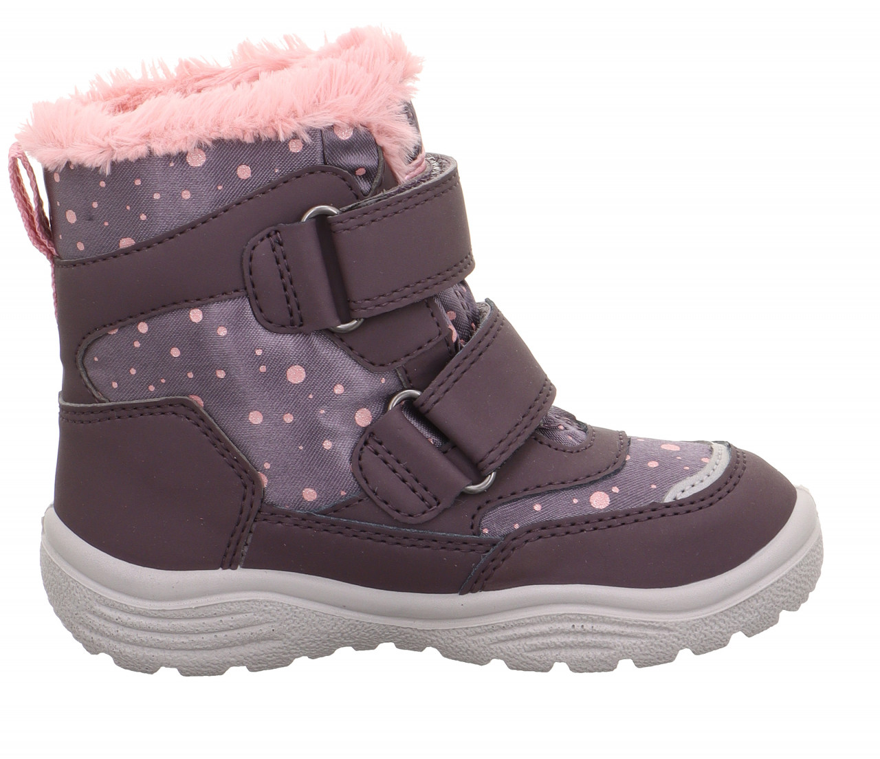 CRYSTAL - Lila/Rosa Boots mit Klettverschluss