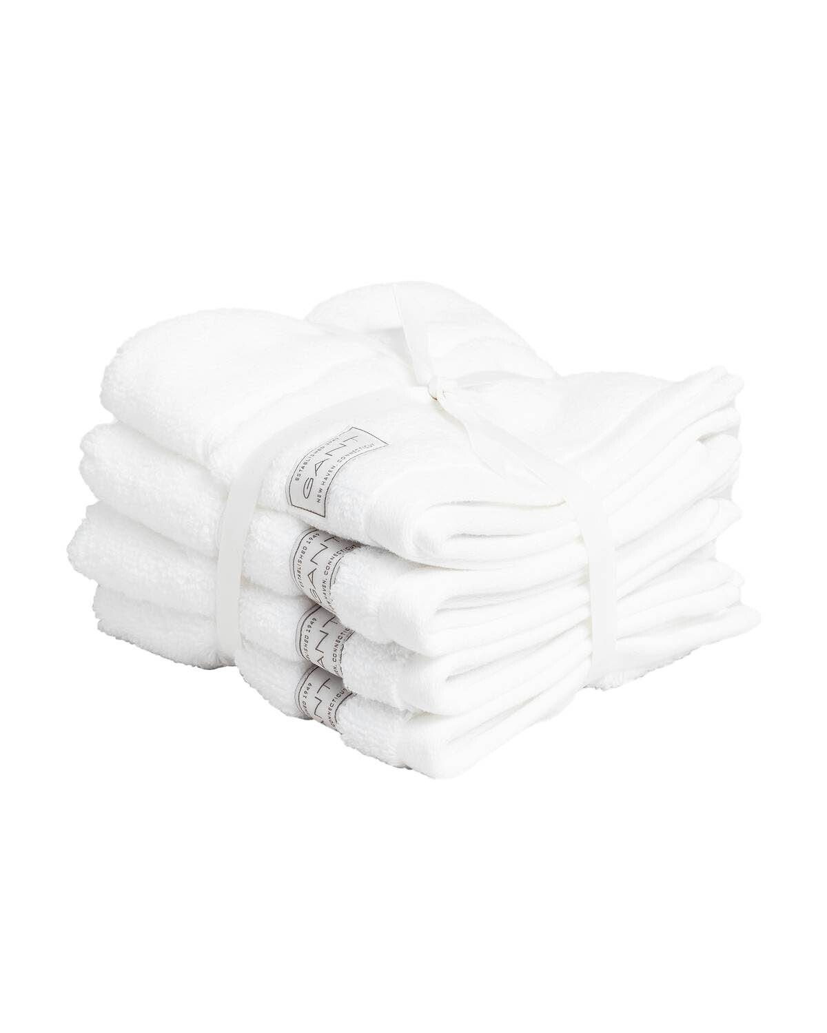 Gant Gästehandtücher Seiftuch, Organic Premium Towel, 4er Pack -, (4-St)